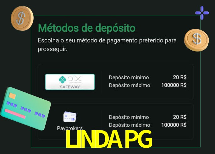 O cassino LINDAPGbet oferece uma grande variedade de métodos de pagamento